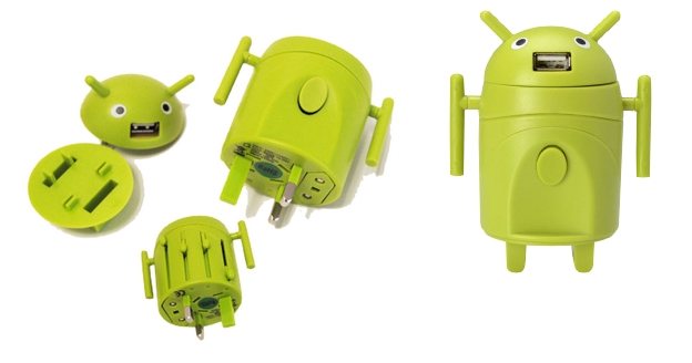 Adaptateur de voyage robot bugdroid multi-prises